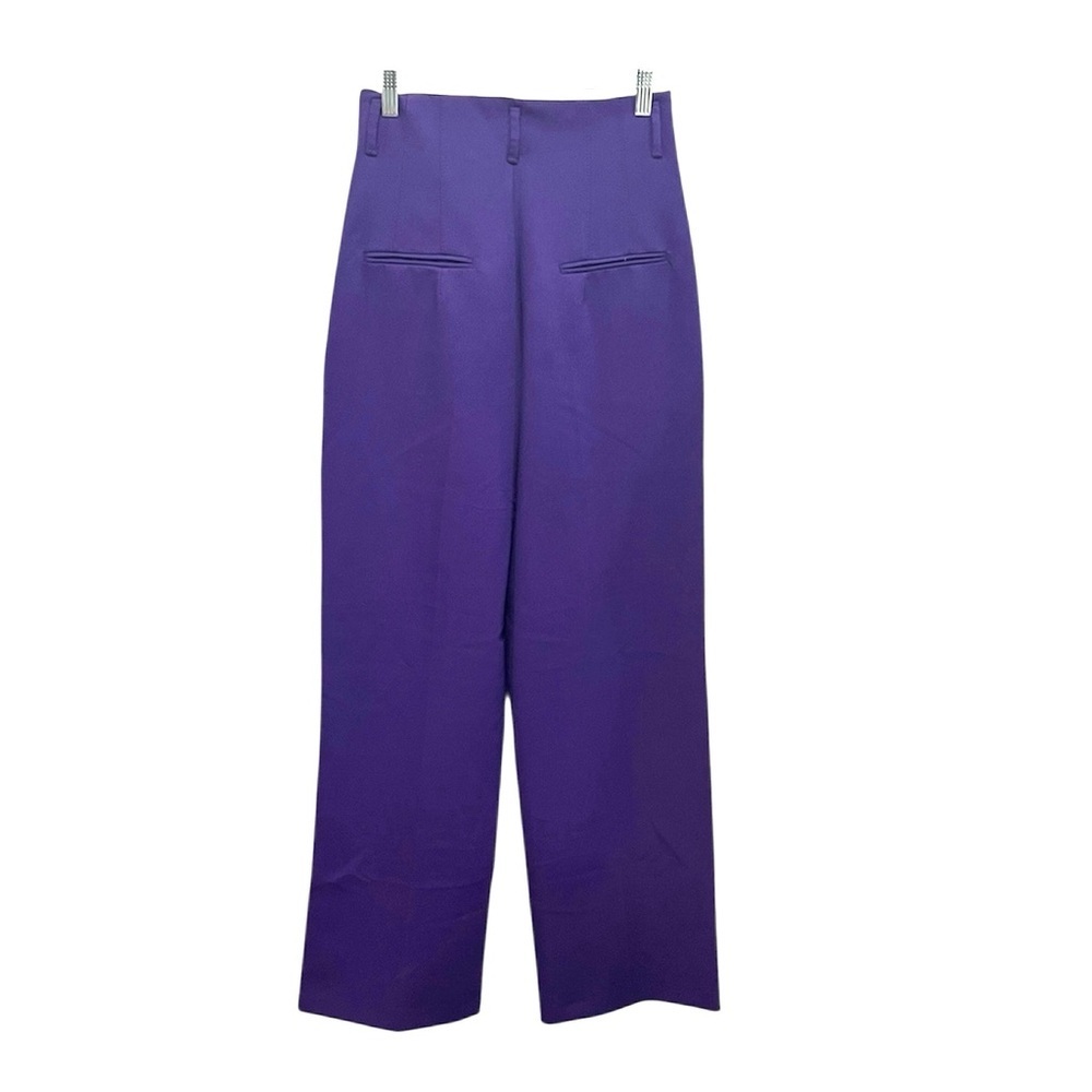 Zara purple high waisted wide leg trouser pants size XS 
NWT - Picture 2 of 8